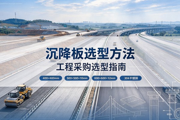 广南沉降板选择方法
