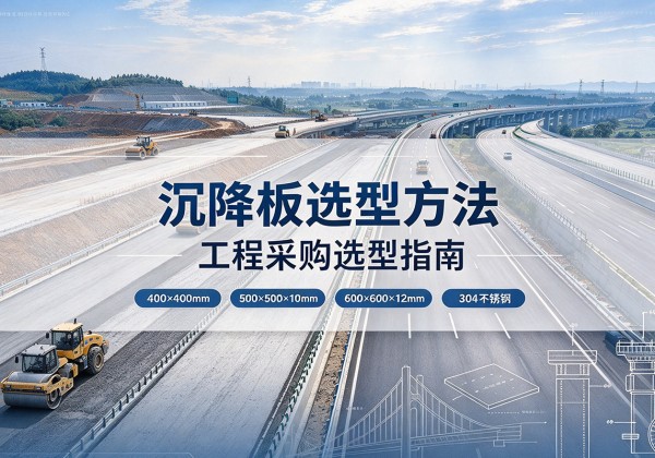 广南沉降板选择方法